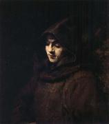 REMBRANDT Harmenszoon van Rijn Titus in a Monk-s Habit France oil painting artist